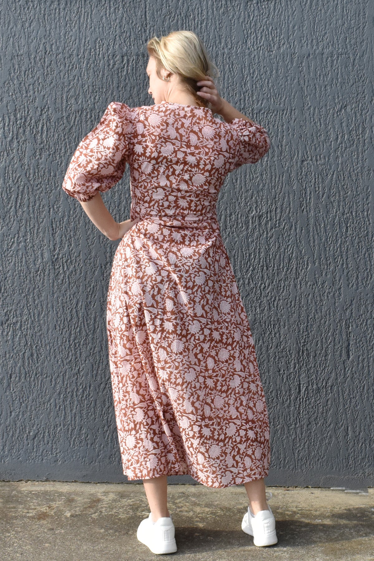 ZEPHYR PRINTED WRAP MAXI DRESS - zohaonline