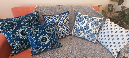 INDIGO ELEGANCE-  SCATTER CUSHION COVERS Pre order only