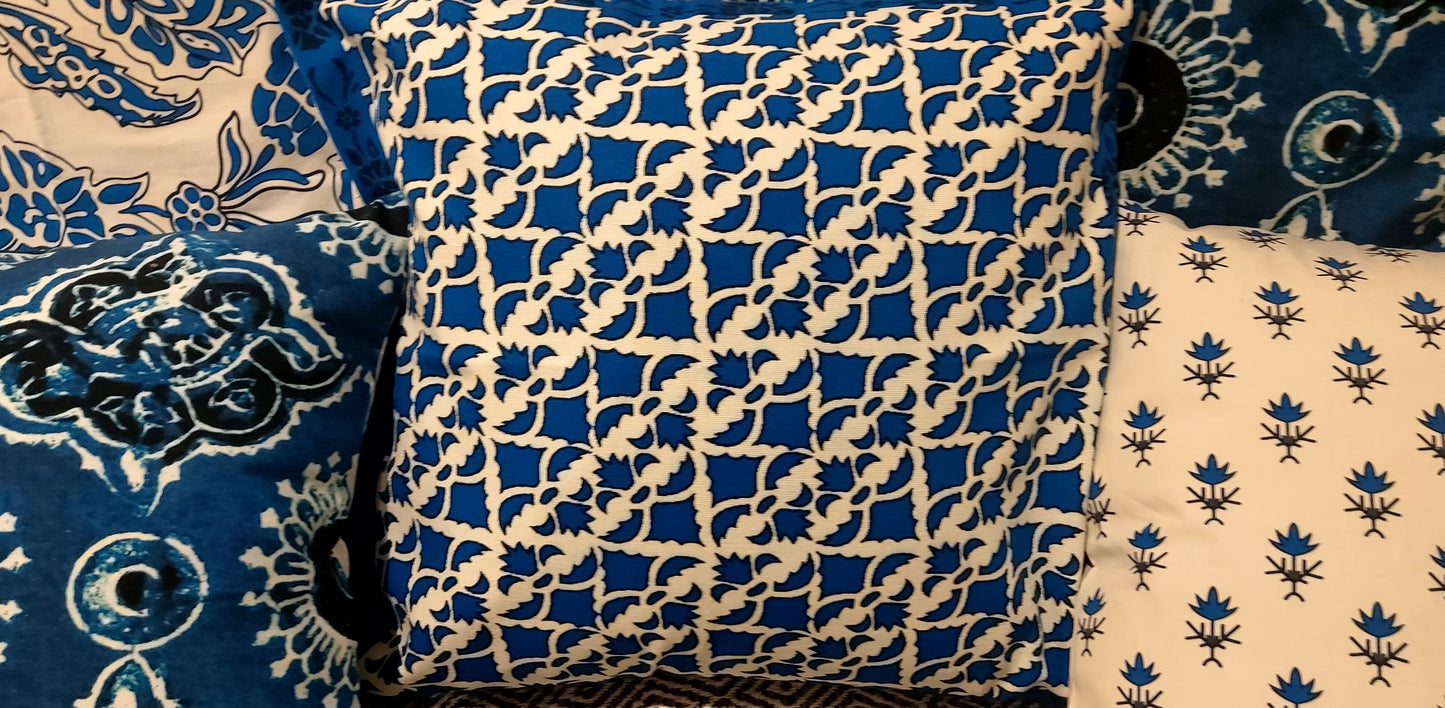 INDIGO ELEGANCE-  SCATTER CUSHION COVERS Pre order only