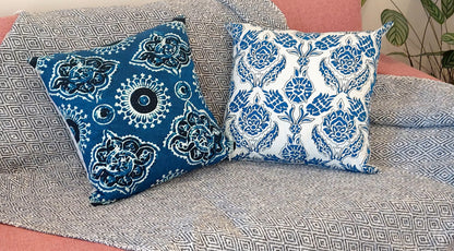 INDIGO ELEGANCE-  SCATTER CUSHION COVERS Pre order only