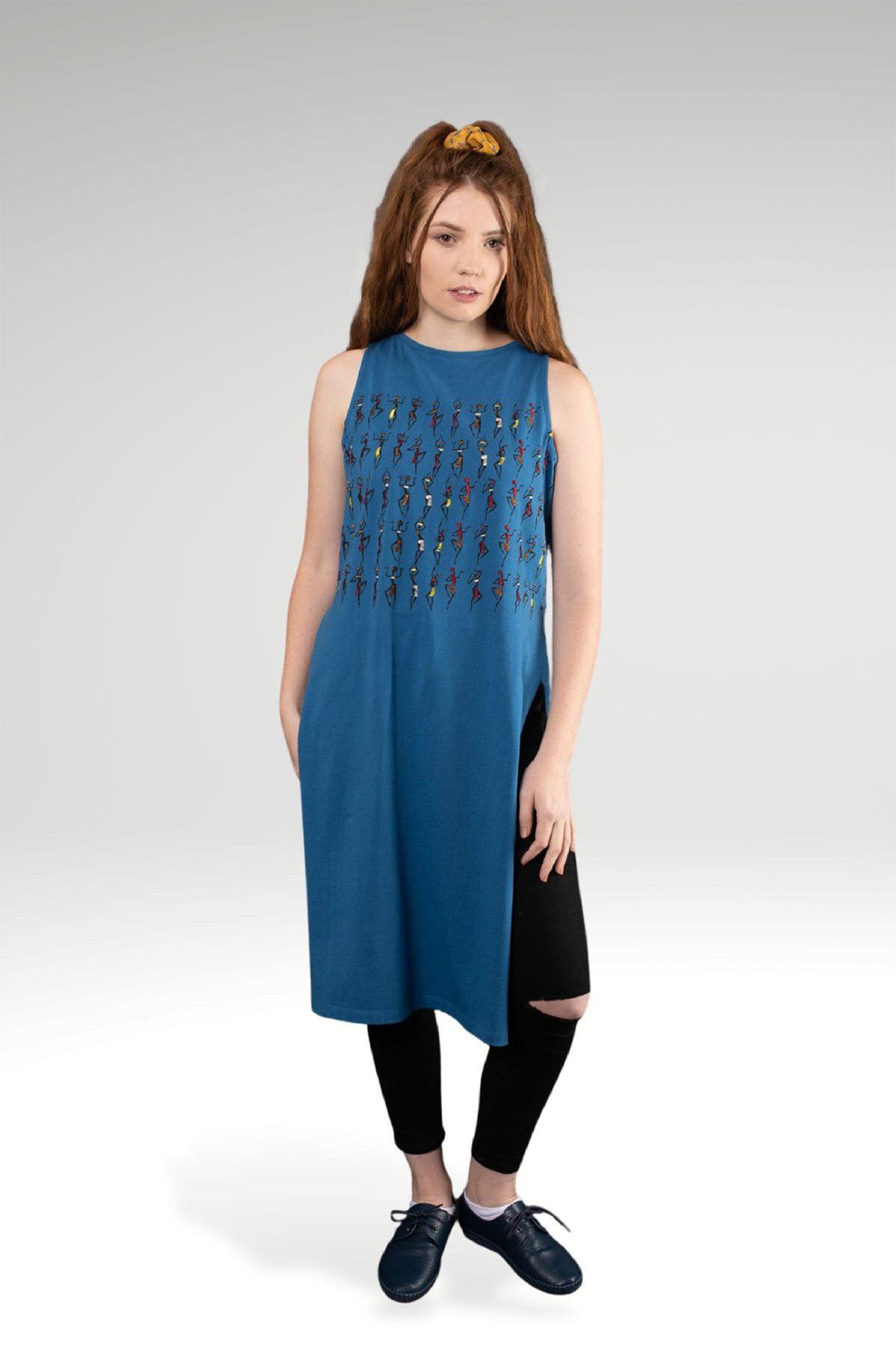 AIDAN EMBROIDERED KNIT MAXI TOP - zohaonline