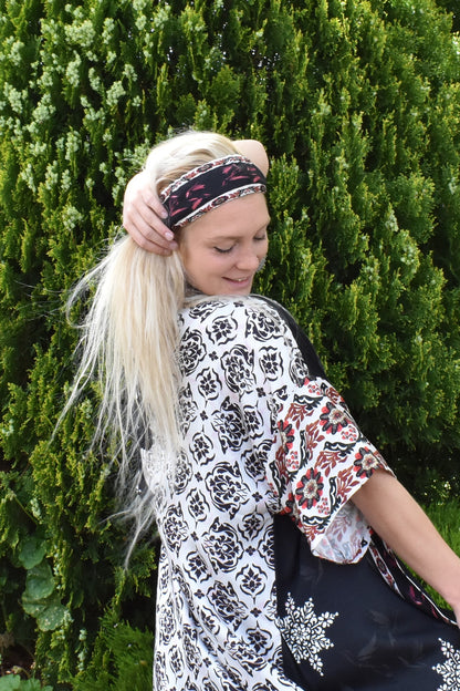 JAN PRINTED BELT/ HAIR SCARF - boho accessoies look trendy and chic like this printed belt worn like a soft head band.