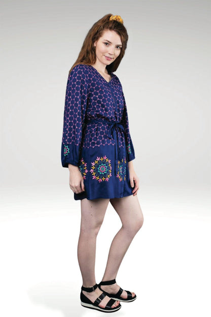 MELIKA EMBROIDERED TUNIC - zohaonline