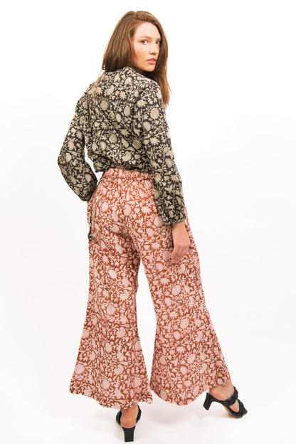 AN ETHICAL OUTFIT-SABLE TOP AND AMBER PANTS - zohaonline